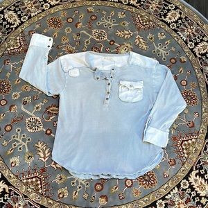 Really cute free people Henley ombré Med snaps W1X